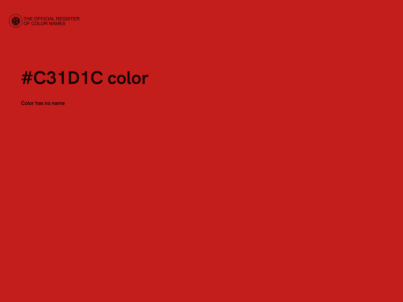 #C31D1C color image