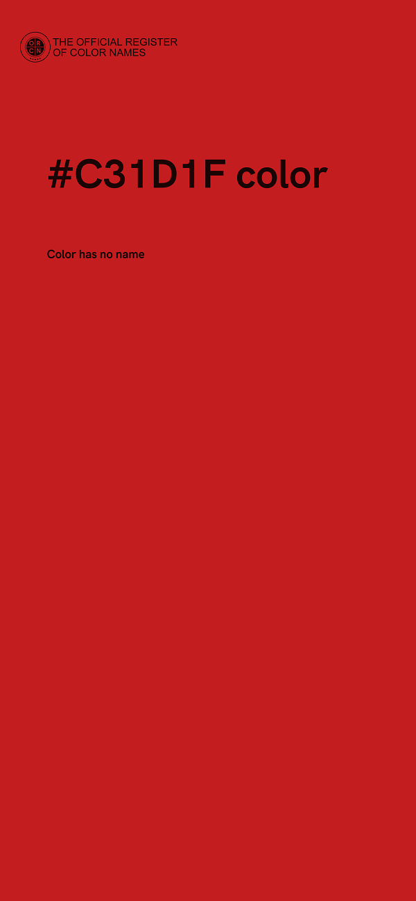 #C31D1F color image