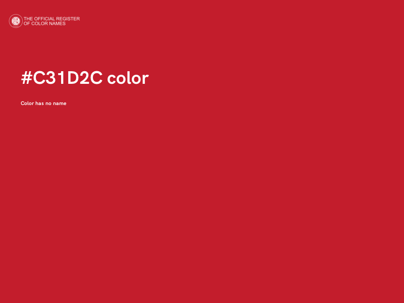 #C31D2C color image