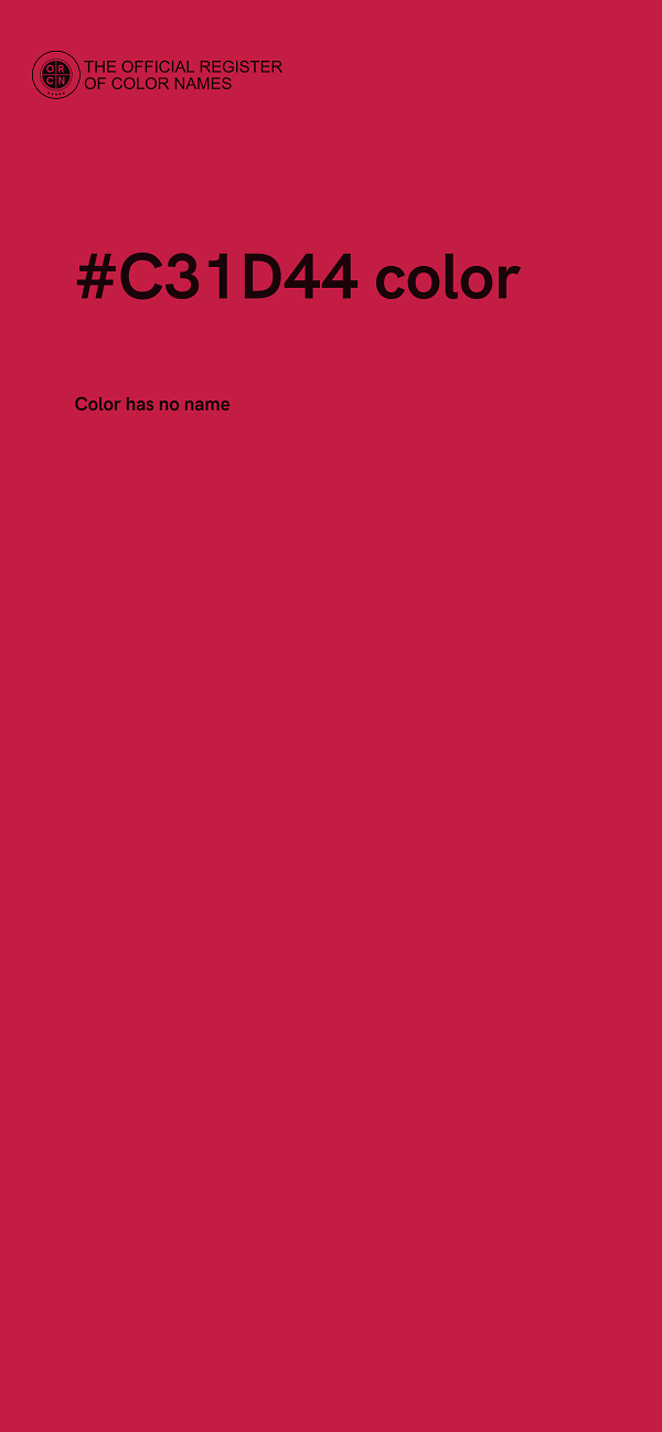 #C31D44 color image