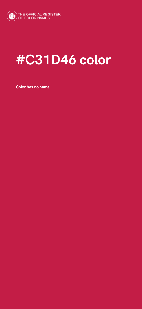 #C31D46 color image
