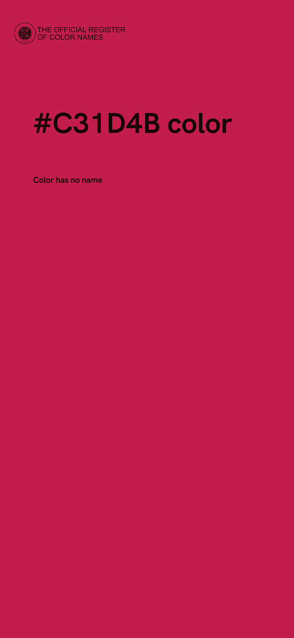 #C31D4B color image