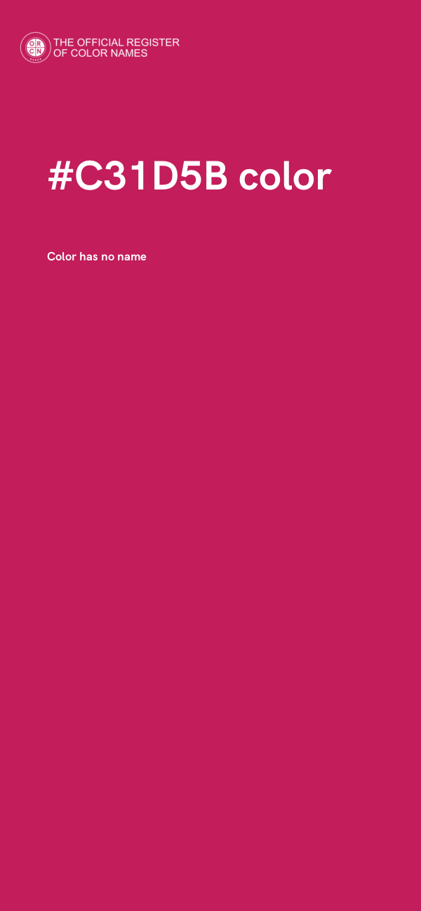 #C31D5B color image