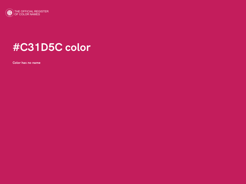 #C31D5C color image