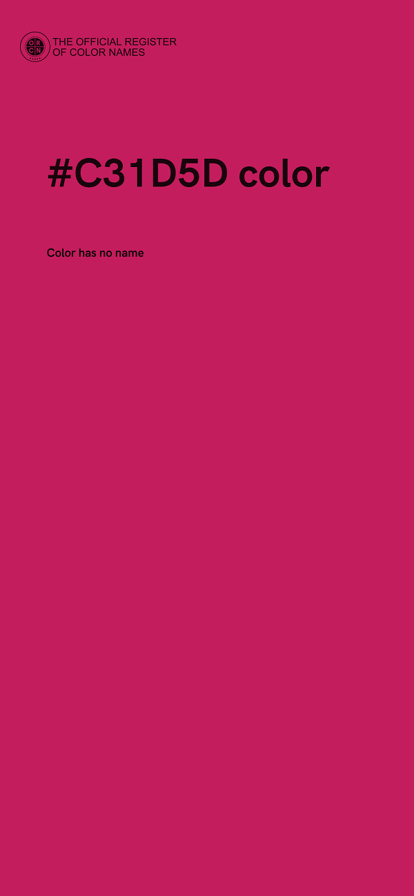 #C31D5D color image