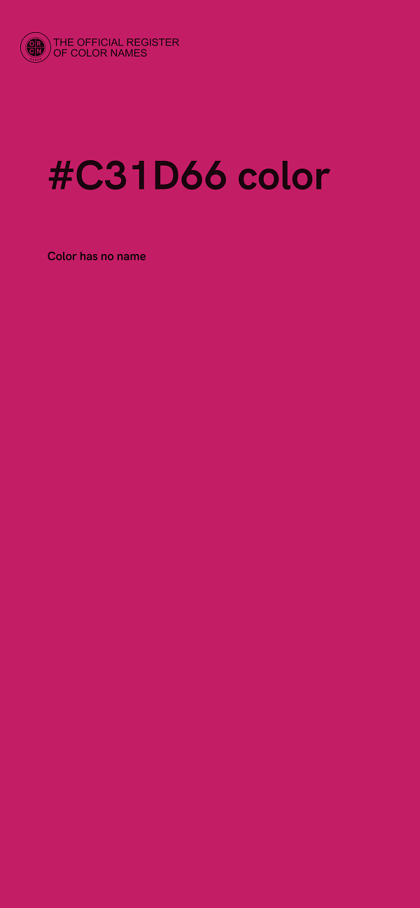 #C31D66 color image
