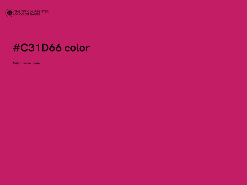 #C31D66 color image