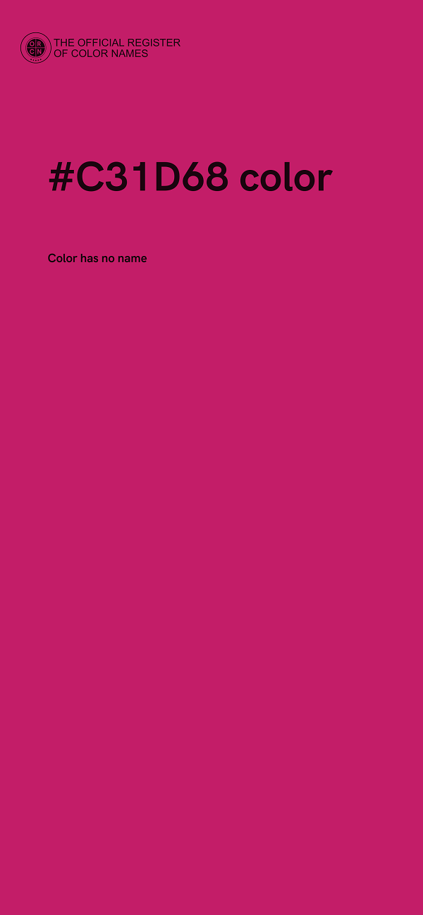 #C31D68 color image