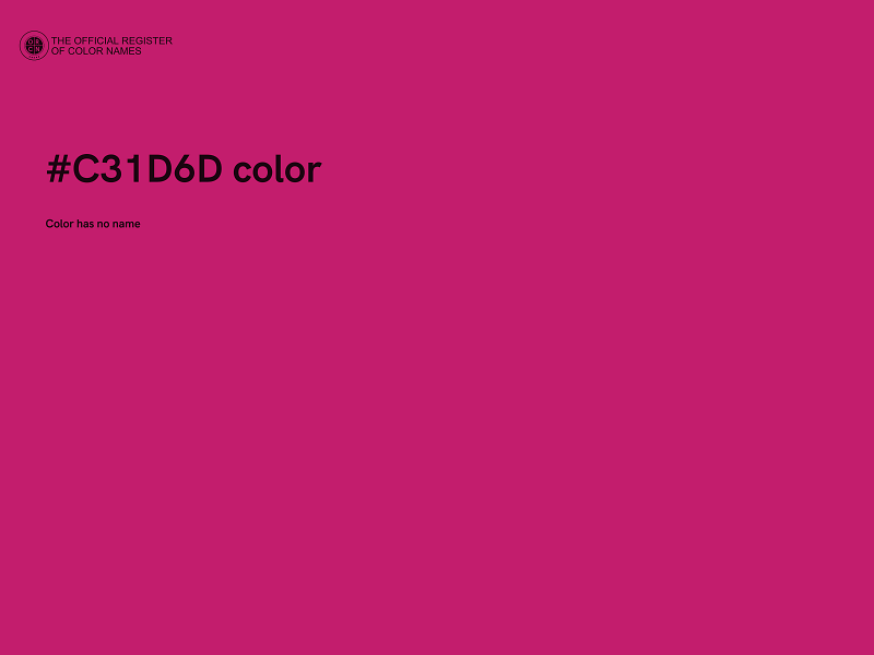 #C31D6D color image