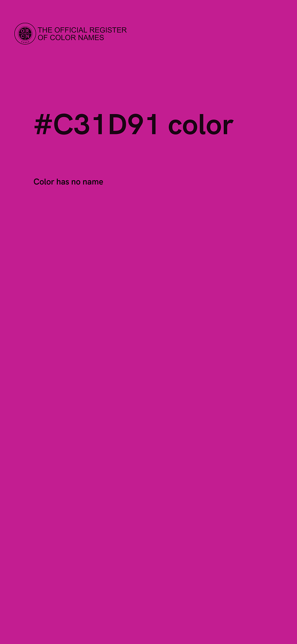#C31D91 color image