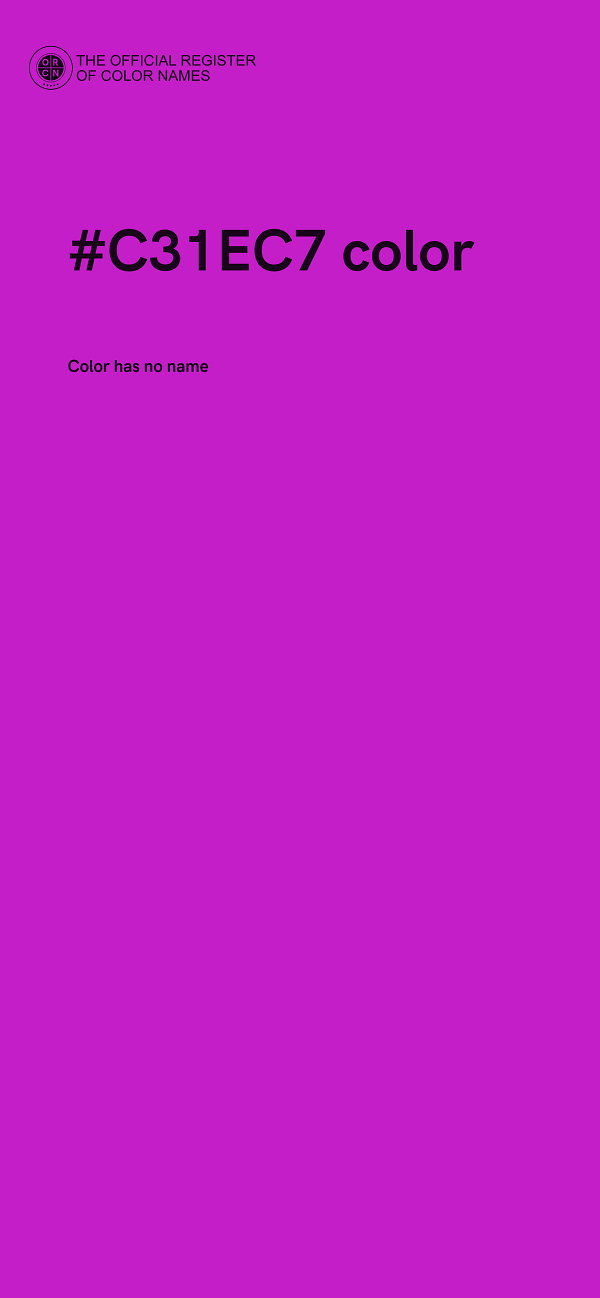 #C31EC7 color image