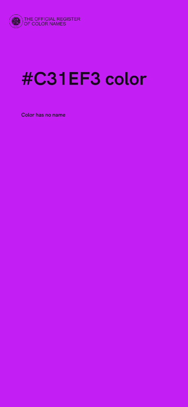 #C31EF3 color image