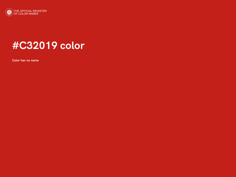 #C32019 color image
