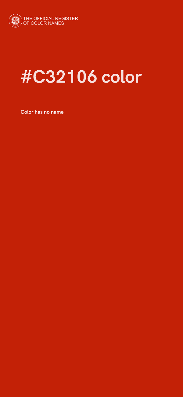 #C32106 color image