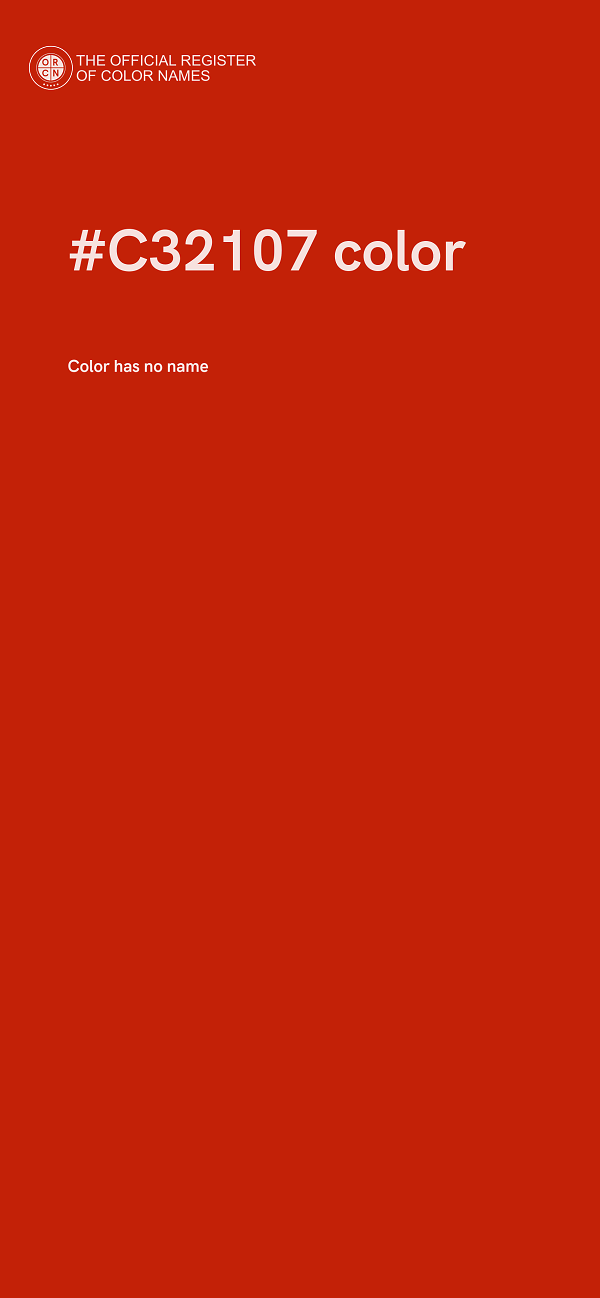 #C32107 color image
