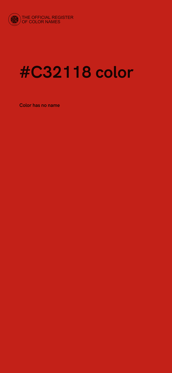 #C32118 color image