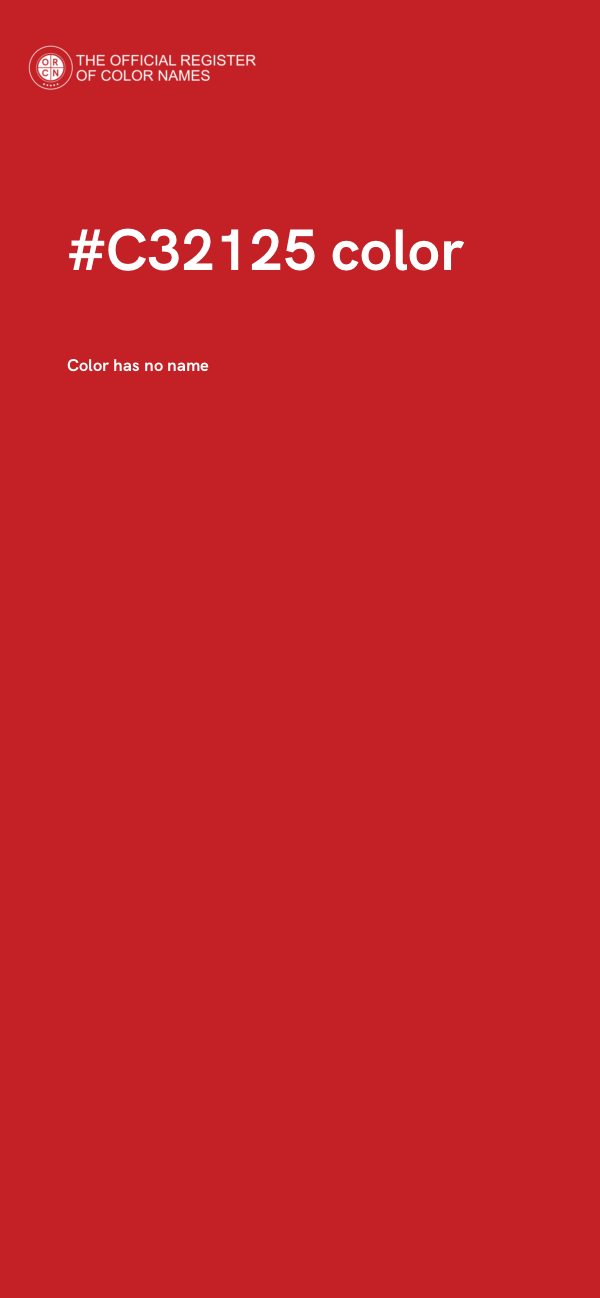 #C32125 color image