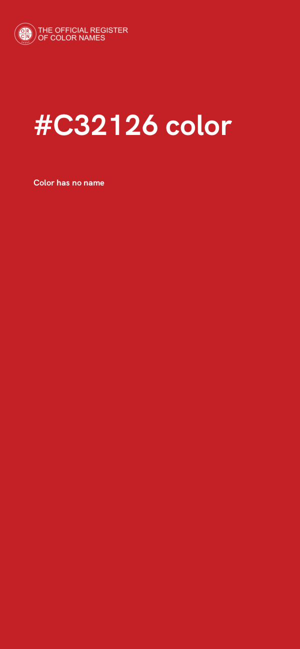 #C32126 color image