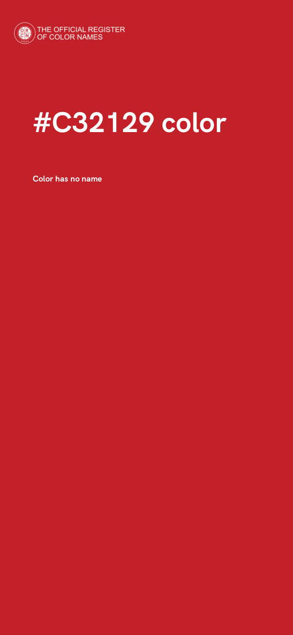 #C32129 color image