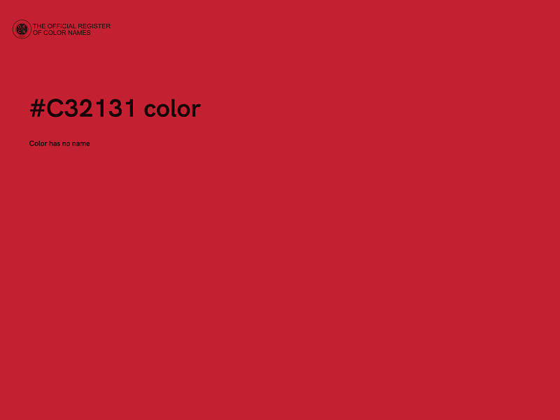 #C32131 color image