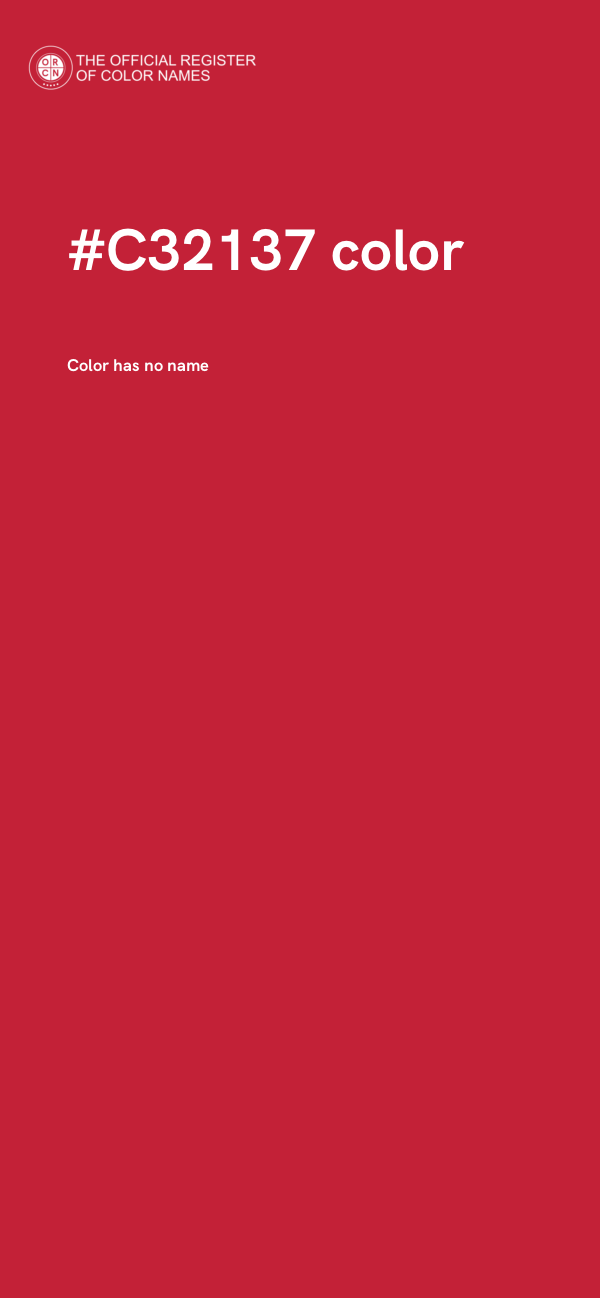 #C32137 color image
