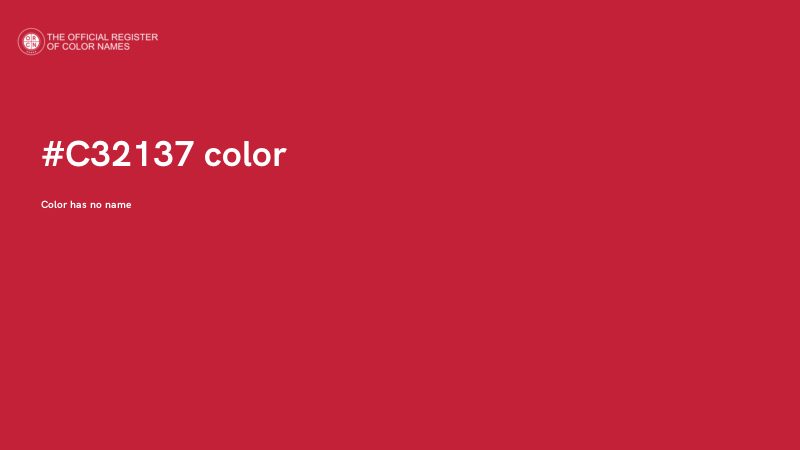 #C32137 color image