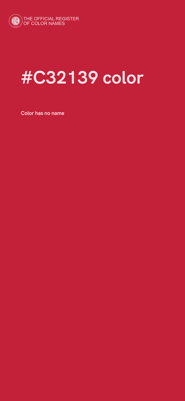 #C32139 color image