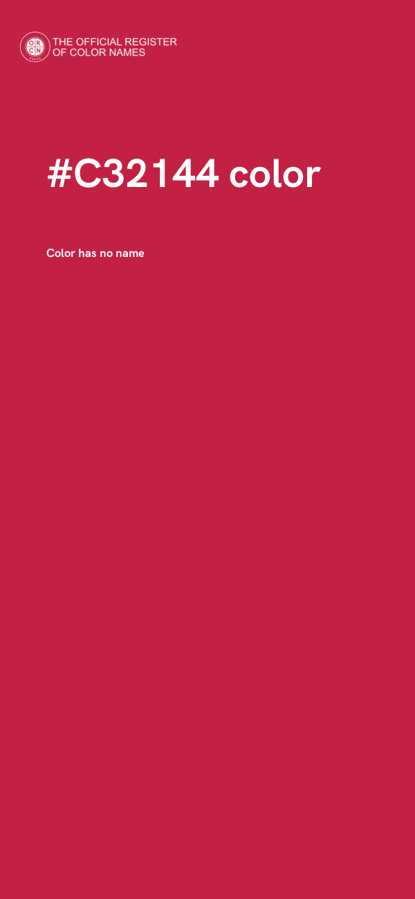 #C32144 color image