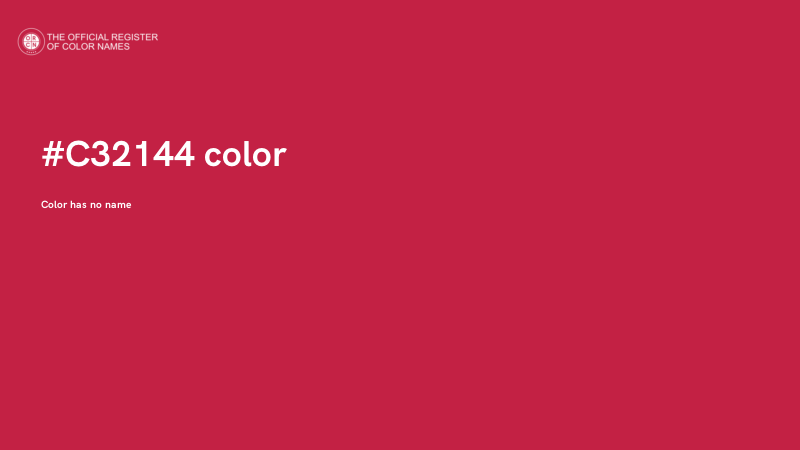 #C32144 color image