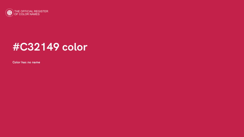 #C32149 color image