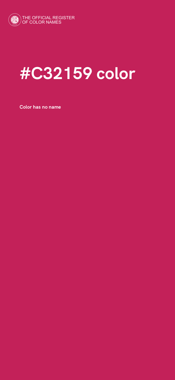 #C32159 color image