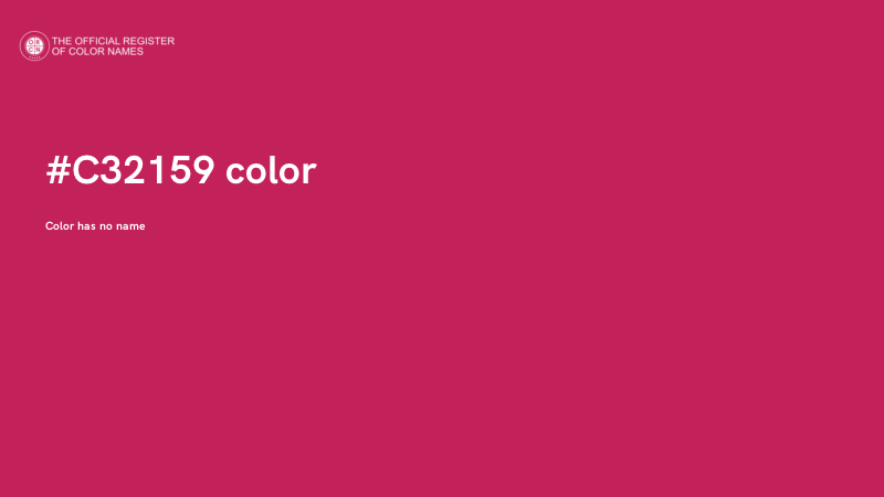 #C32159 color image