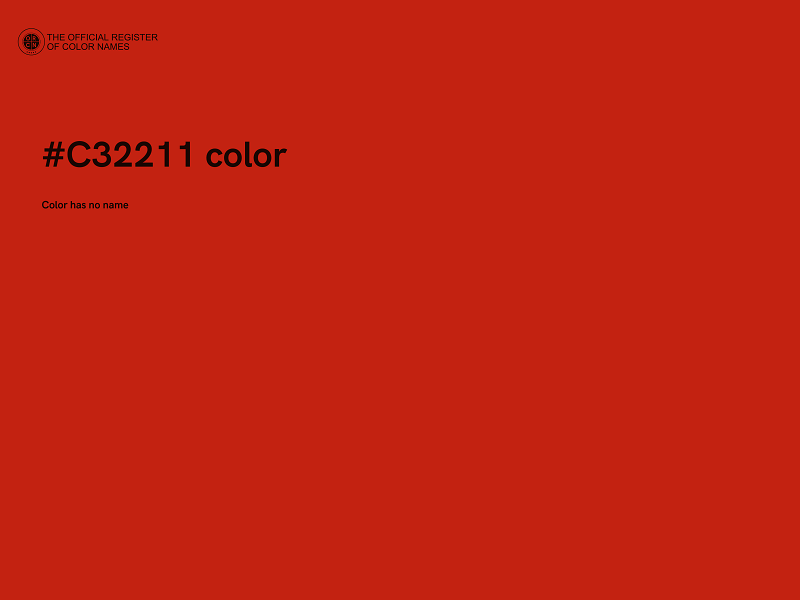 #C32211 color image