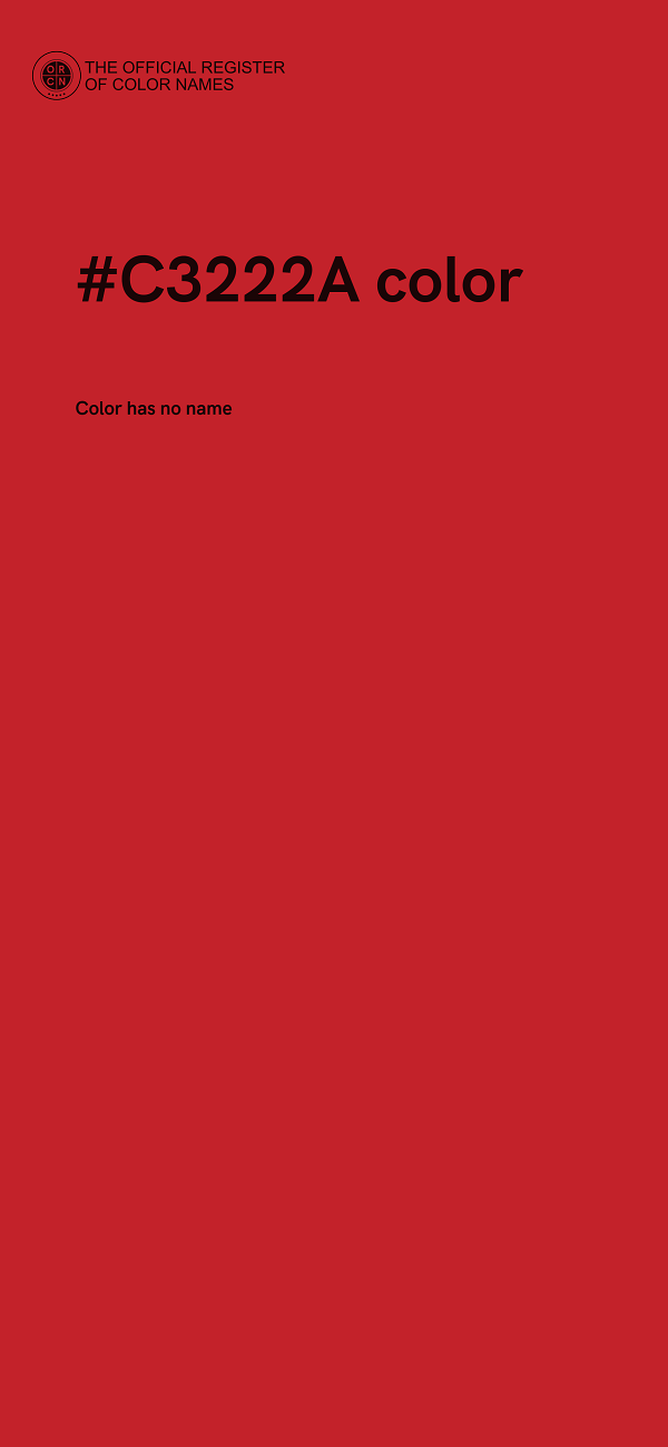#C3222A color image