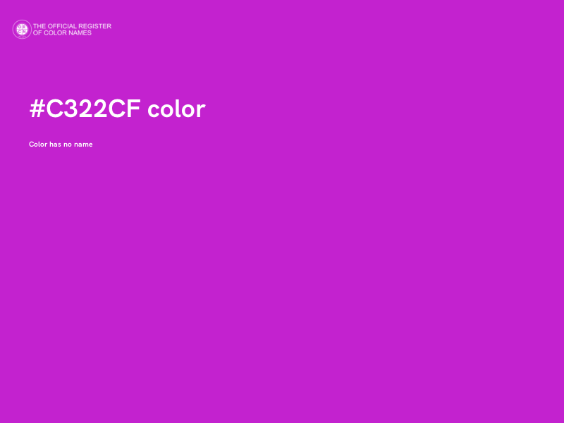 #C322CF color image