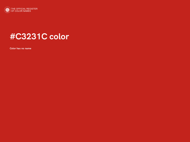 #C3231C color image