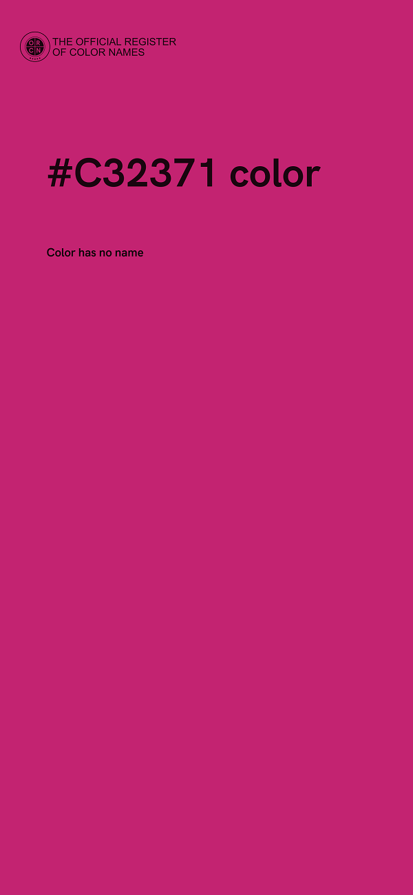 #C32371 color image