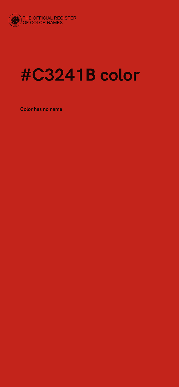 #C3241B color image