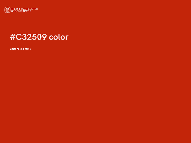 #C32509 color image