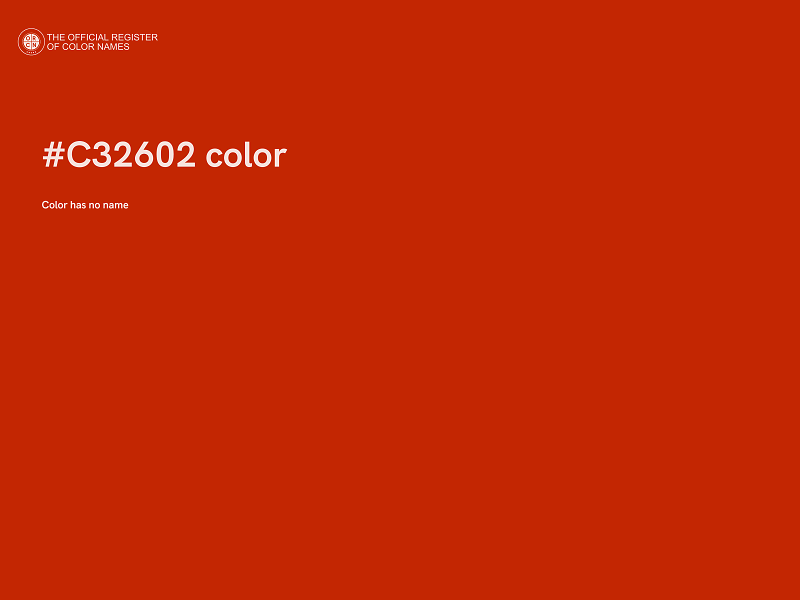 #C32602 color image