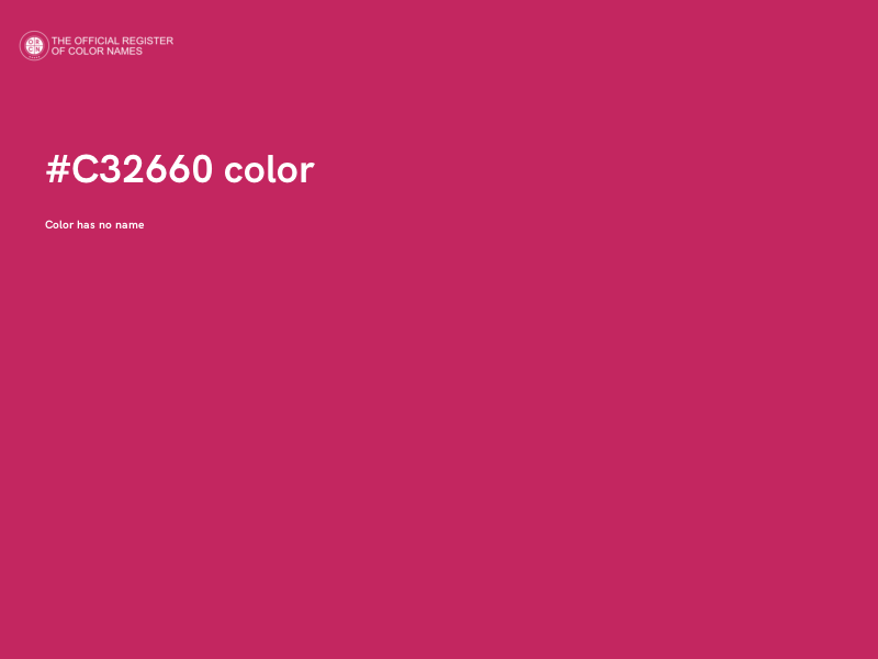 #C32660 color image