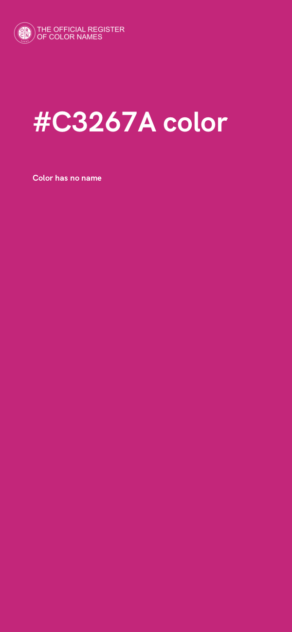 #C3267A color image