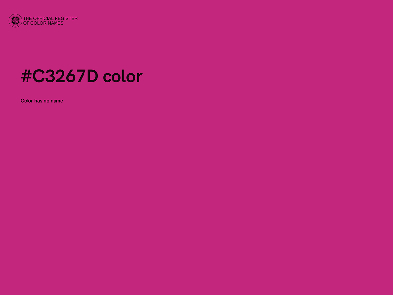 #C3267D color image