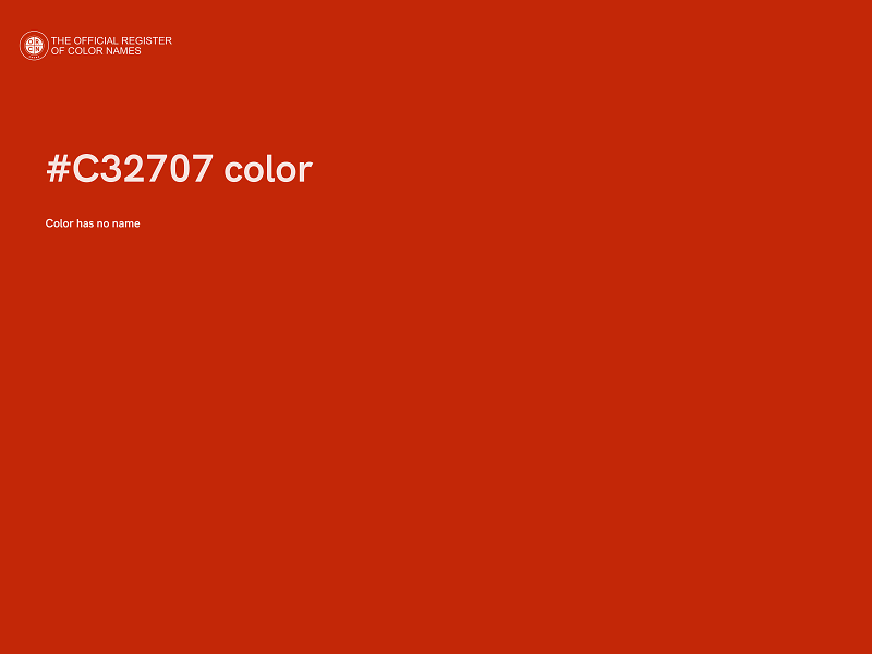 #C32707 color image