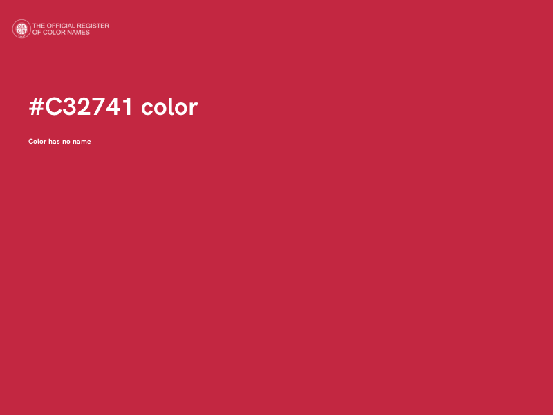 #C32741 color image