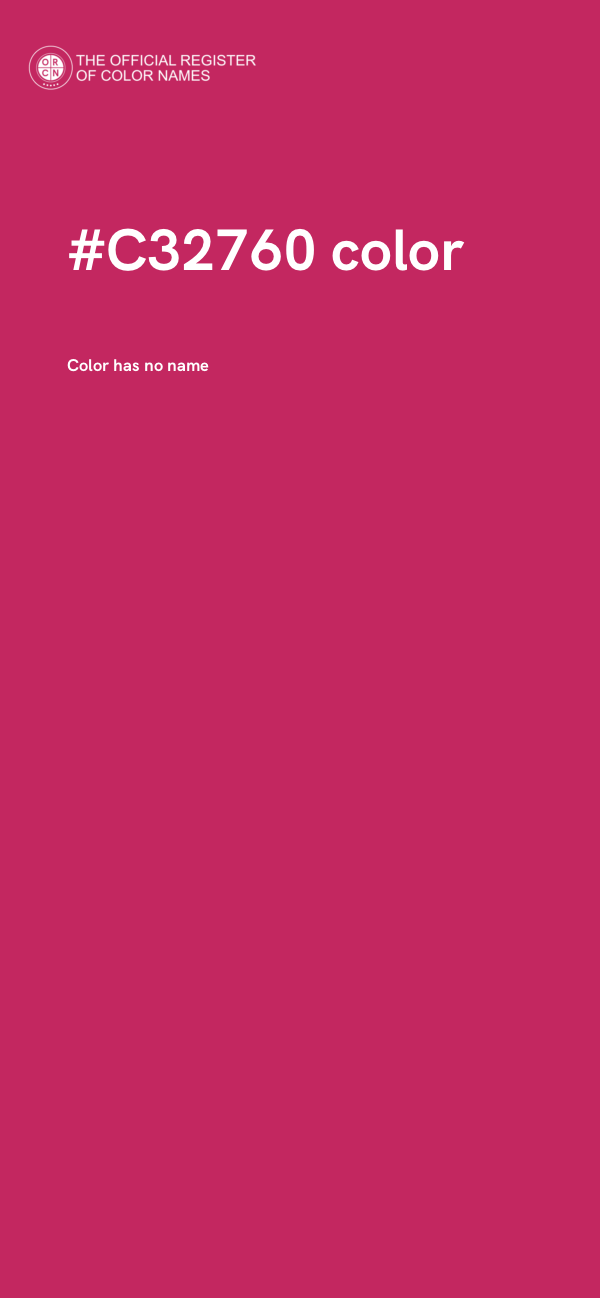 #C32760 color image