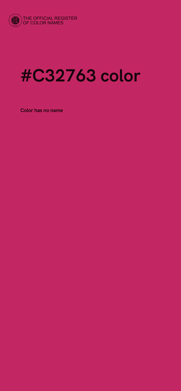 #C32763 color image