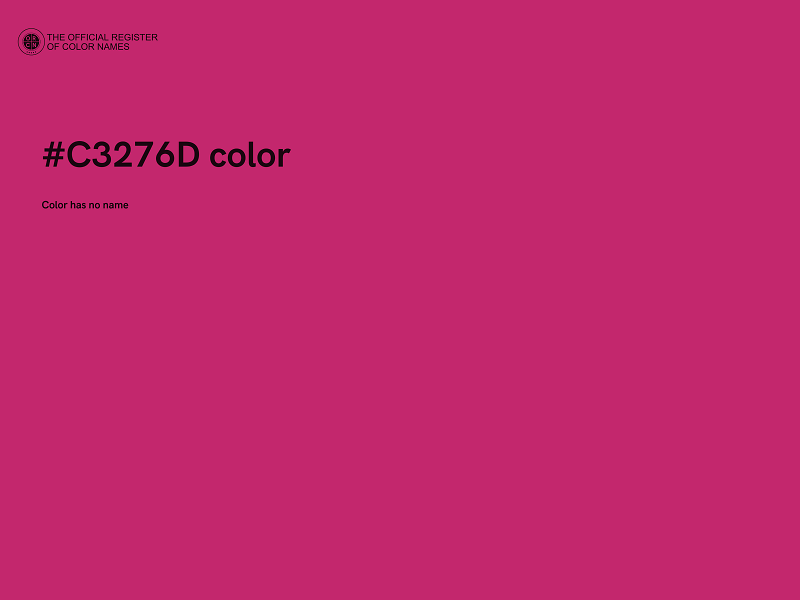 #C3276D color image