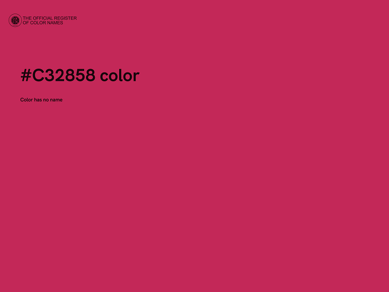 #C32858 color image