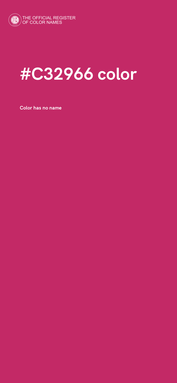 #C32966 color image